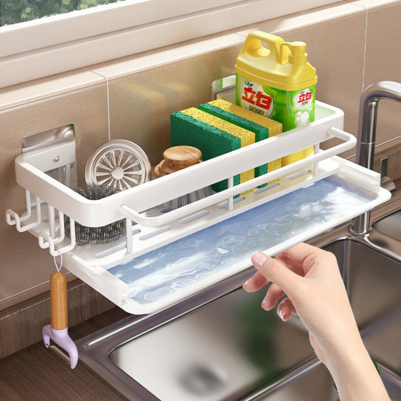 Estante Organizador de Cocina Sin Tornillos – Aluminio para Especias y Utensilios