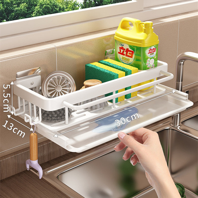 Estante Organizador de Cocina Sin Tornillos – Aluminio para Especias y Utensilios