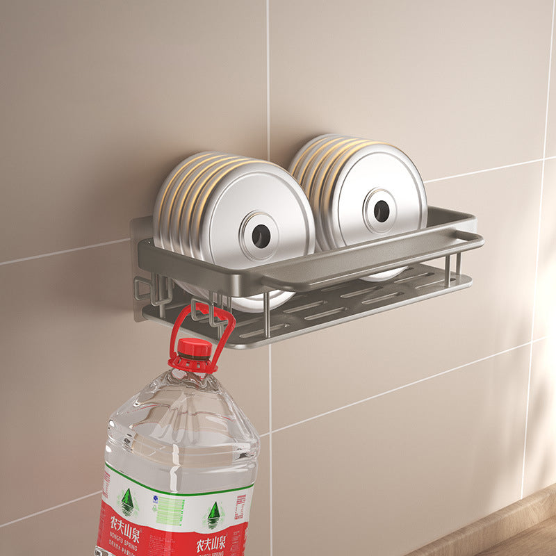 Estante Organizador de Cocina Sin Tornillos – Aluminio para Especias y Utensilios