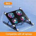 Soporte Plegable para Laptop con Ventilador Silencioso – Altura Ajustable 7 Niveles