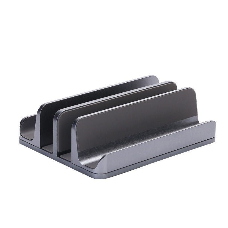 Soporte Vertical para Laptop – Organizador de Escritorio de Aluminio