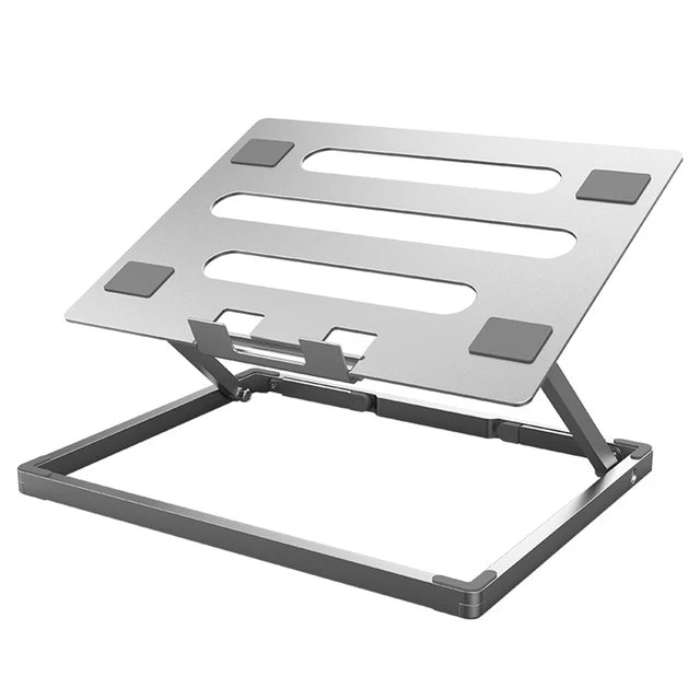 Soporte Plegable para Laptop de Aluminio – Ajustable hasta 17.3 Pulgadas con Ventilación