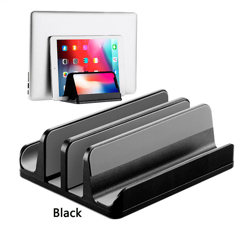 Soporte Vertical para Laptop – Organizador de Escritorio de Aluminio
